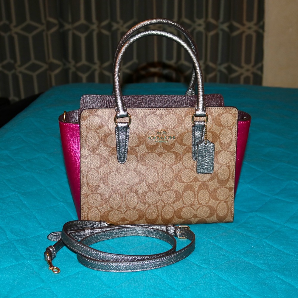 NWOT Coach Multi-Color Satchel Bag